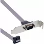 InLine Slotblende DB9 Stecker auf 10‑Pin internen Header direkt 1:1 0,6 m