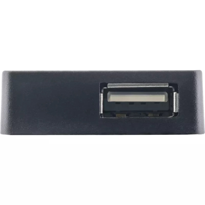 InLine USB 2.0 4-Port Hub, Typ-A-Stecker auf 4x Typ-A-Buchse, schwarz, 30 cm