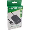 InLine USB 2.0 4-Port Hub, Typ-A-Stecker auf 4x Typ-A-Buchse, schwarz, 30 cm
