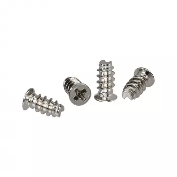 InLine Lüfterschrauben 5,0x10,0mm silber 2.000 Stück Packung