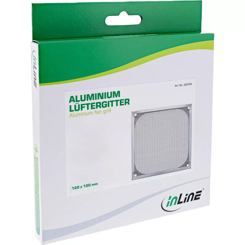 InLine Lüftergitter Aluminiumfilter InLine 33372A 140x140mm