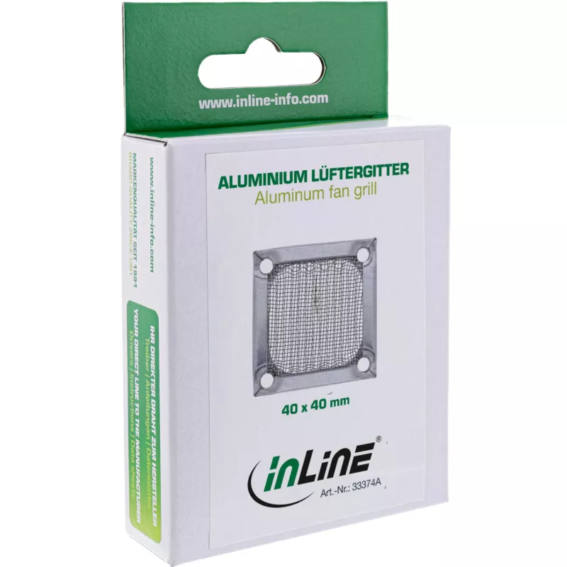 InLine Lüftergitter Aluminiumfilter InLine 33374A