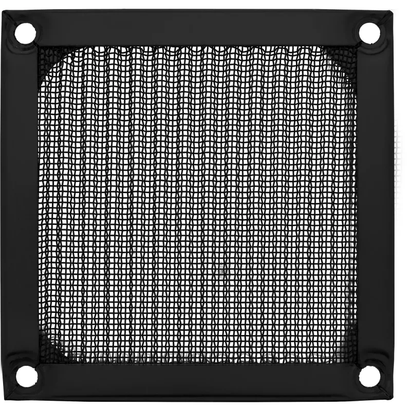 InLine Lüftergitter Aluminiumfilter, schwarz, 80x80 mm