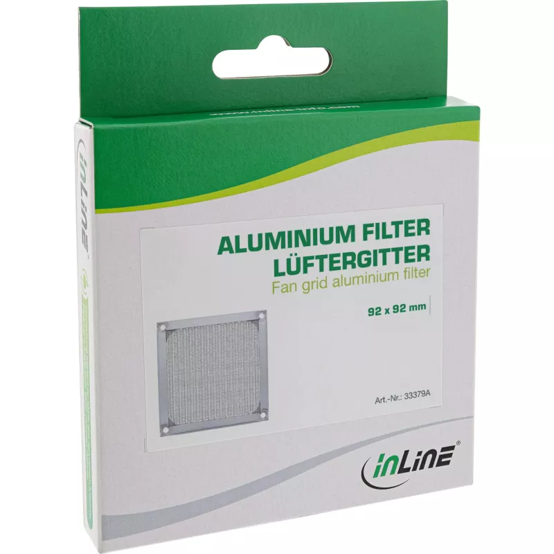 InLine Lüftergitter Aluminiumfilter InLine 33379A