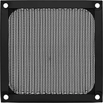 InLine Lüftergitter Aluminiumfilter, schwarz, 92x92 mm