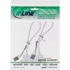 InLine Slotblende 2x USB 2.0 Typ A Buchse auf 2x 5-Pin interner Header 0,3m