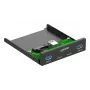 InLine 33456C Laufwerkschachtblende 8.89 cm (3.5 Zoll) I/O-Ports-Blende Schwarz
