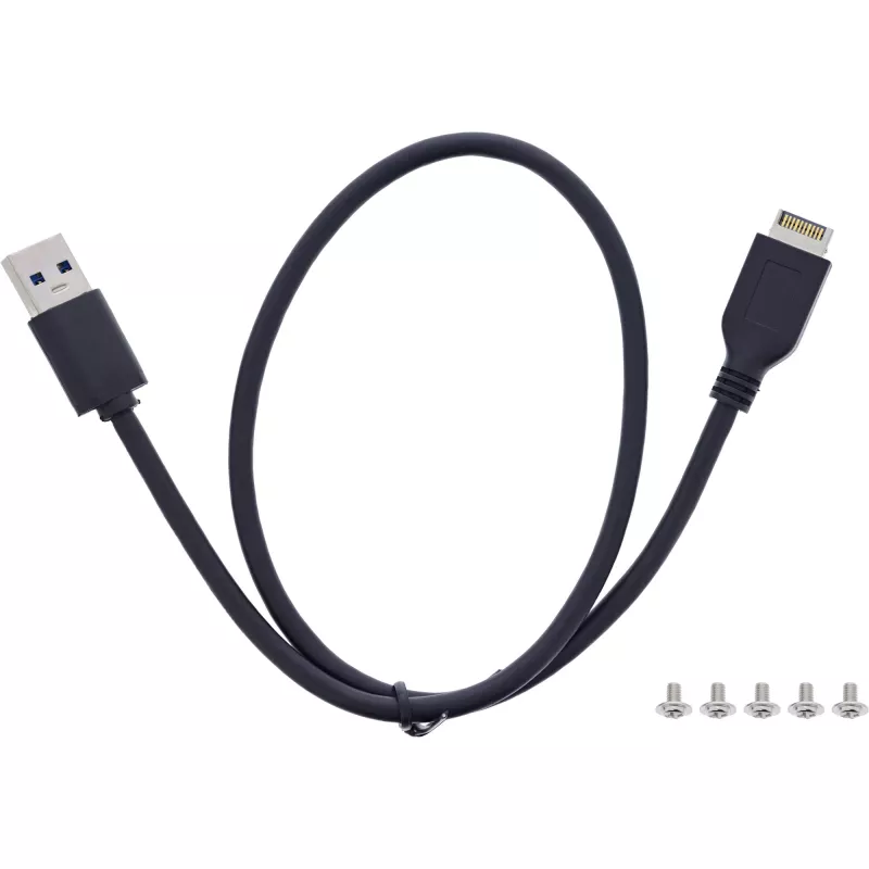 InLine 33456C Laufwerkschachtblende 8.89 cm (3.5 Zoll) I/O-Ports-Blende Schwarz