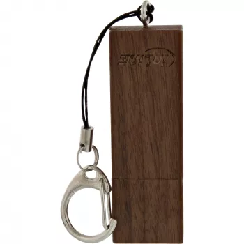 InLine USB 3.0 Flash-Laufwerk, woodline walnut, mit Schlüsselanhänger, 64 GB