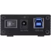 InLine USB 3.2 Gen.1 7 Port Hub Aluminiumgehäuse mit 2,5A Netzteil, schwarz