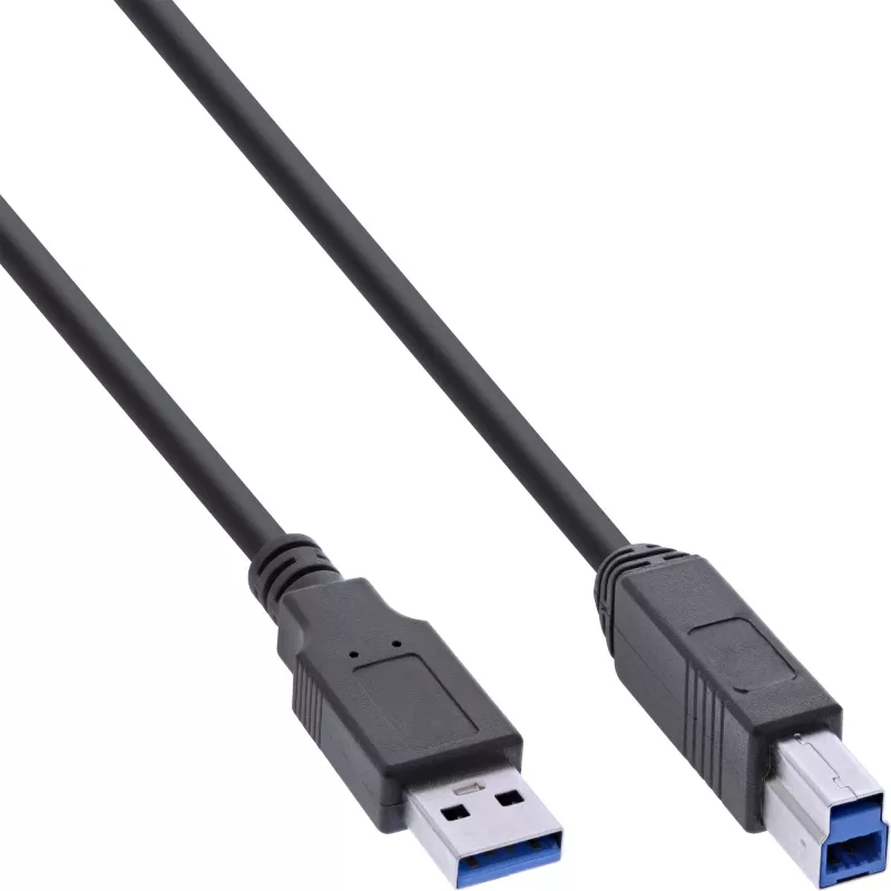 InLine USB 3.2 Gen.1 7 Port Hub Aluminiumgehäuse mit 2,5A Netzteil, schwarz