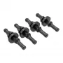 InLine Lüfter-Entkoppler, für Lüfter aller Größen von 60 bis 120 mm, 4 Stk. Pack