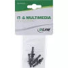 InLine Lüfter-Entkoppler, für Lüfter aller Größen von 60 bis 120 mm, 4 Stk. Pack