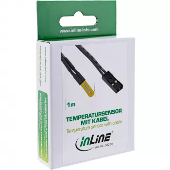 InLine Temperatursensor / Sonde universal 2-polig mit Kabel 1 m