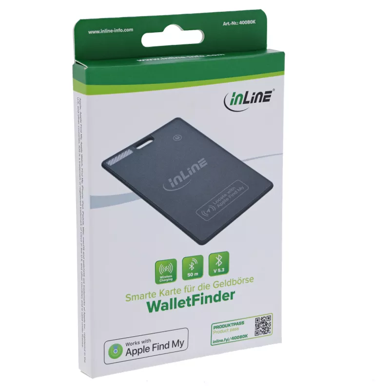 InLine 40080K GPS Tracker/Finder Universal Finder Smartcard Schwarz