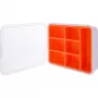 InLine Kleinmaterialbox, 7 Fächer, 180 x 140 x 40 mm, orange