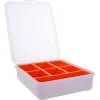 InLine Kleinmaterialbox, 7 Fächer, 180 x 140 x 40 mm, orange