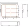 InLine Kleinmaterialbox, 7 Fächer, 180 x 140 x 40 mm, orange