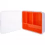 InLine Kleinmengen-Box, 4 Fächer, 180x140x40mm, orange