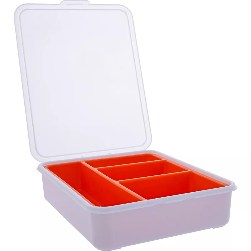 InLine Kleinmengen-Box, 4 Fächer, 180x140x40mm, orange