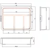 InLine Kleinmengen-Box, 4 Fächer, 180x140x40mm, orange