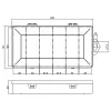InLine Kleinbehälter-Box, 6 Fächer, 206x107x33mm, transparent