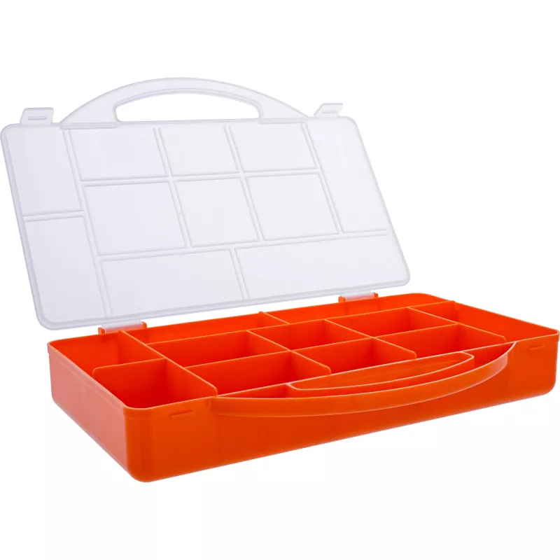 InLine Kleinteilekasten, 11 Fächer, 271x186x40mm, orange