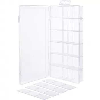 InLine Kleinteilebox, 18 Fächer, 207x110x27mm, transparent