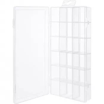 InLine Kleinteilebox, 18 Fächer, 207x110x27mm, transparent