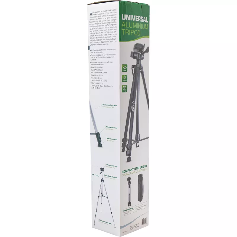 InLine Professional leichtes Stativ schwarz 5 kg Tragfähigkeit 173 cm Höhe