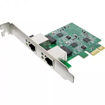 InLine Dual Gigabit Netzwerkkarte, 1x RJ45 2,5 Gb/s, PCIe x1, inkl. LP-Blende