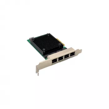 InLine Quad Gigabit Netzwerkkarte, 4x RJ45 2,5 Gbit/s, PCIe x4, inkl. LP-Blende