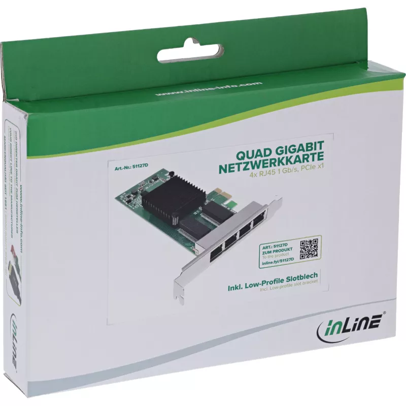 InLine 51127D Netzwerkkarte Intern Ethernet 1000 Mbit/s PCI Express