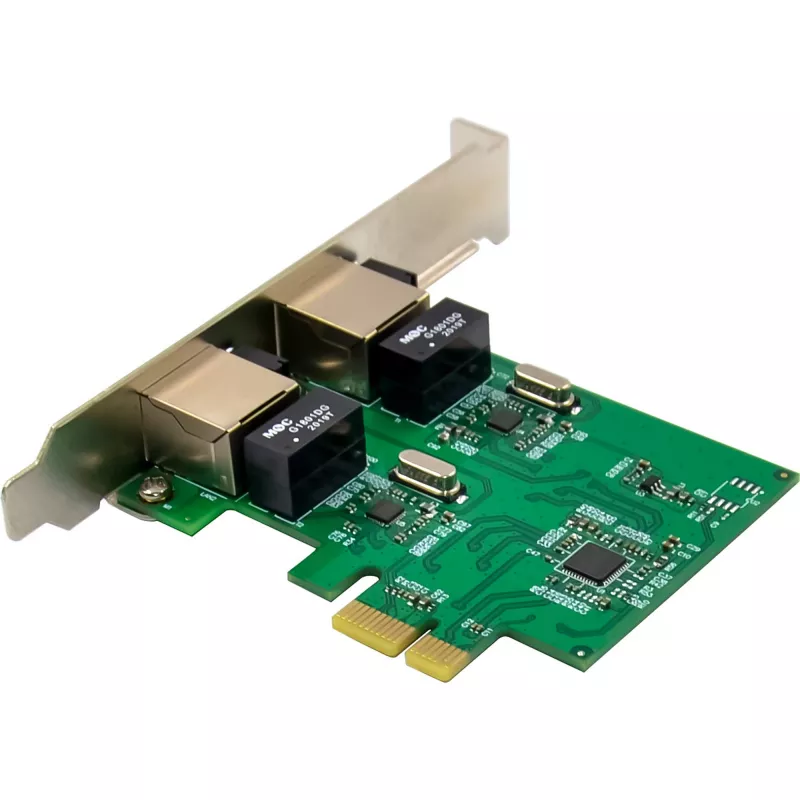 Netzwerkkarte InLine 51128K Dual Gigabit 2x RJ45 PCIe x1