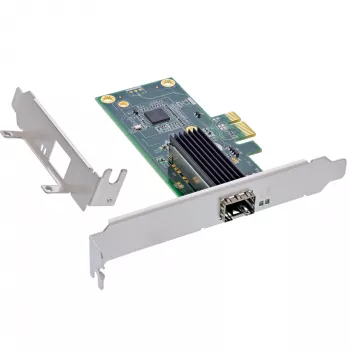 InLine Gigabit-Netzwerkkarte, 1x SFP, PCIe x1, inkl. Low-Profile-Blende