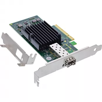 InLine 10 Gigabit Netzwerkkarte, 1x SFP+, PCIe x8, inkl. Low-Profile-Blende