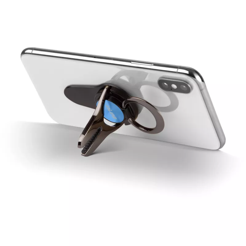 InLine Smartphone 3-in-1 Autohalterung, Ständer, Fingerhalter, blau