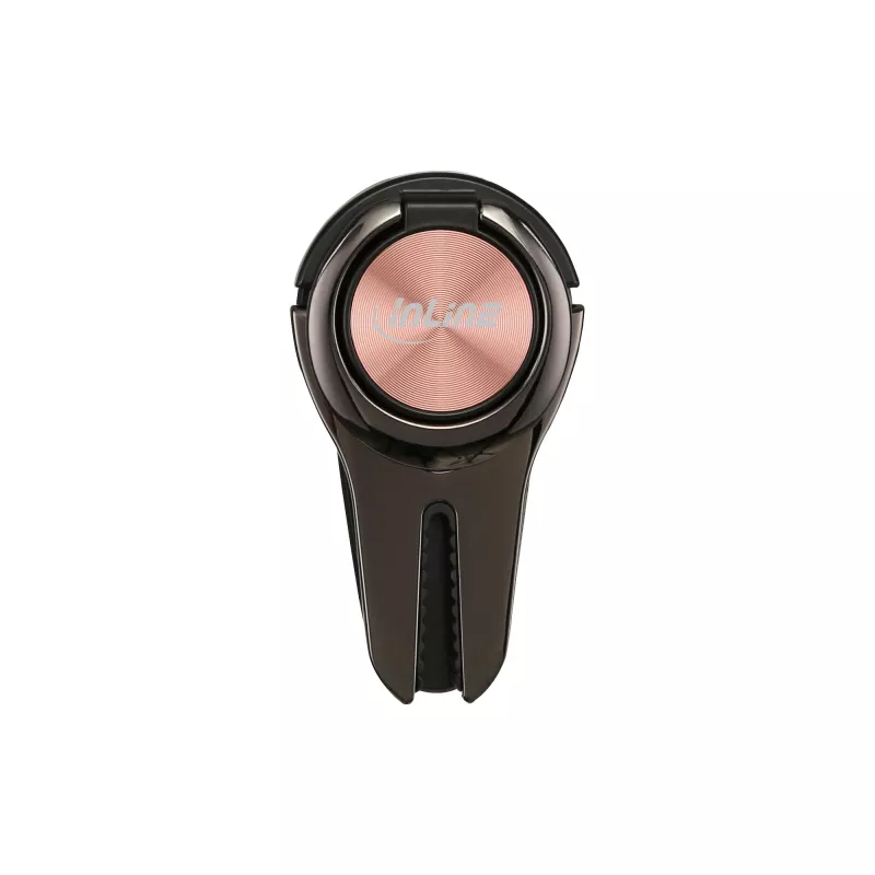 InLine Smartphone 3-in-1 Autohalterung, Ständer, Fingerhalter, roségold