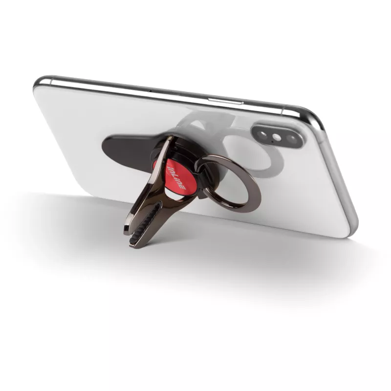 InLine Smartphone 3-in-1 Autohalterung, Ständer, Fingerhalter, rot