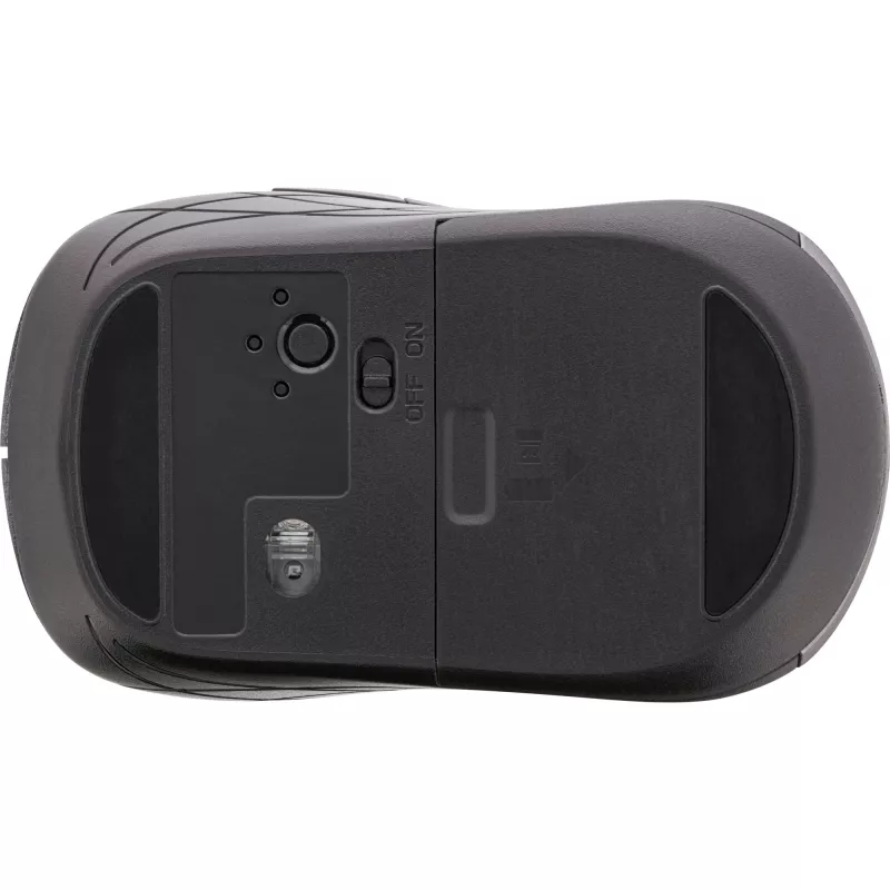 InLine Maus 3-in-1, Bluetooth + 2x 2,4 GHz, 5 Tasten, optisch, grau/schwarz