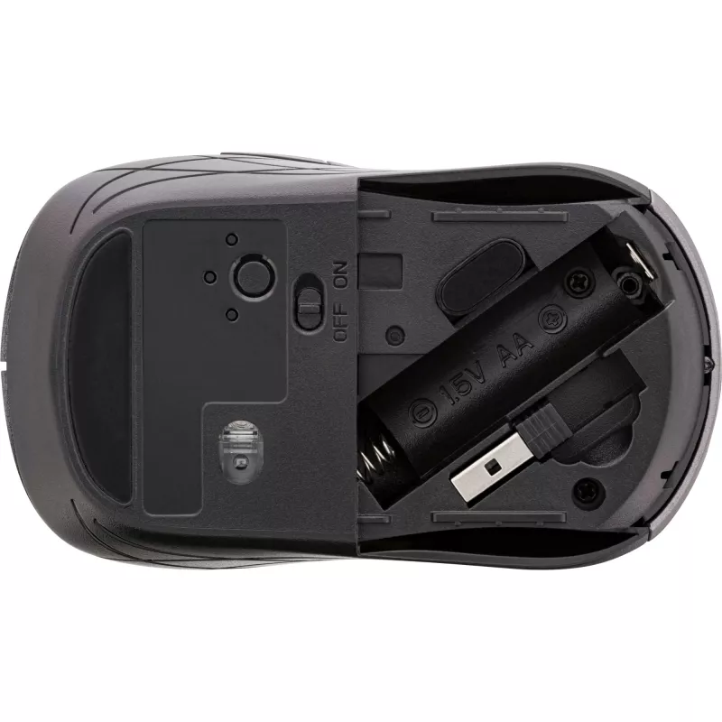 InLine Maus 3-in-1, Bluetooth + 2x 2,4 GHz, 5 Tasten, optisch, grau/schwarz