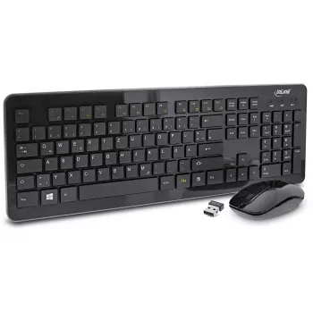 InLine Design Desktop-Set, USB 2,4 GHz, max. 1600 dpi, schwarz, DEUTSCH