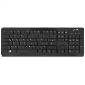 InLine Design Desktop-Set, USB 2,4 GHz, max. 1600 dpi, schwarz, DEUTSCH