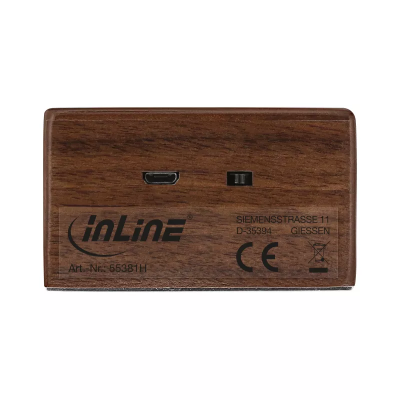 InLine woodbrick, Induktionslautsprecher im echten Holzgehäuse