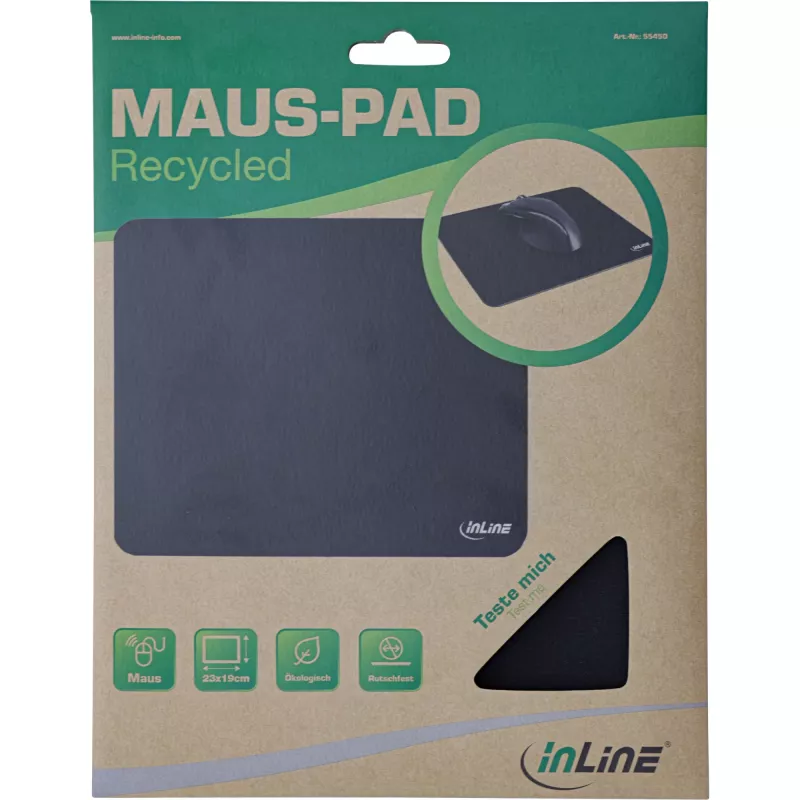 Mauspad InLine Mauspad recycelt 230x190x3mm