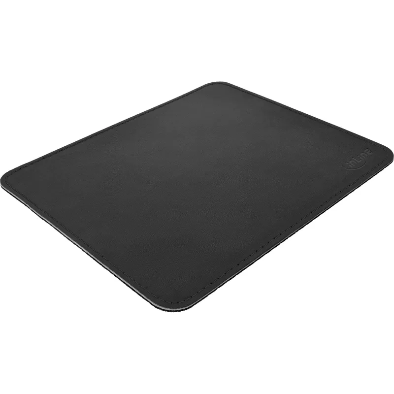InLine Mauspad Premium PU-Leder schwarz, 255x220x3mm