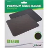 InLine Mauspad Premium PU-Leder schwarz, 255x220x3mm