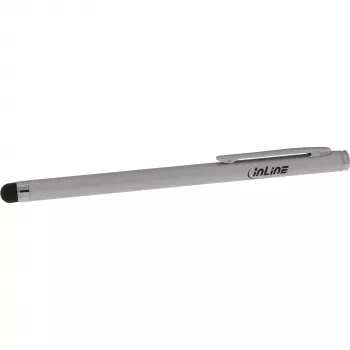 InLine Stylus, Stift für Touchscreens von Smartphone & Tablet, silber