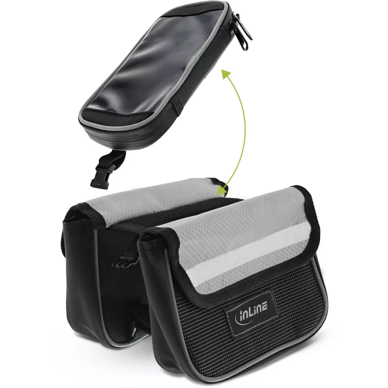 InLine sport Multifunktions-Fahrradtasche, schwarz