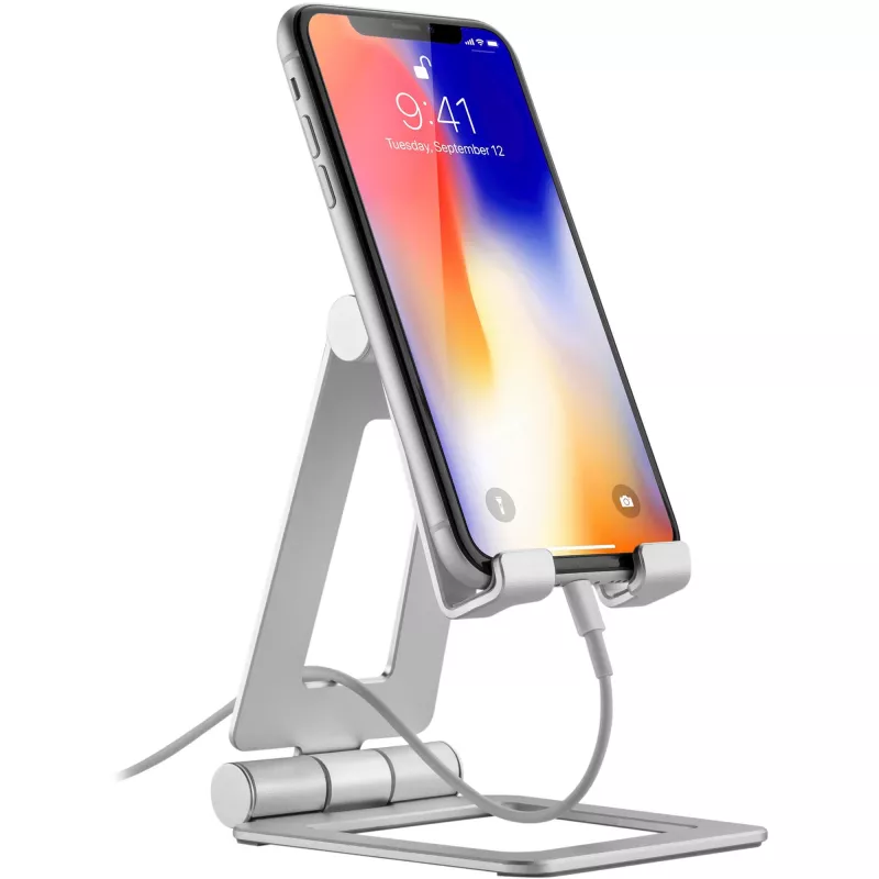 Universal-Smartphone-/Tablet-Halterung InLine 55729A für Geräte bis zu 10 Zoll, verstellbare Klemmung, für Schreibtisch/Montage